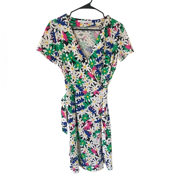 Diane Von Furstenberg Julian Floral Wrap Dress - Picture 2 of 6
